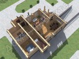 Проект дома ПД-002 3D План 3
